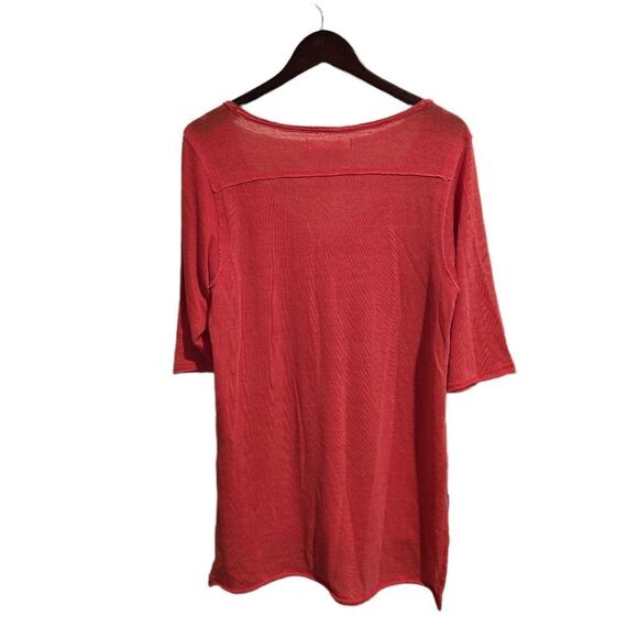We The Free People Morgan Henley Top Red Small - Picture 2 of 5